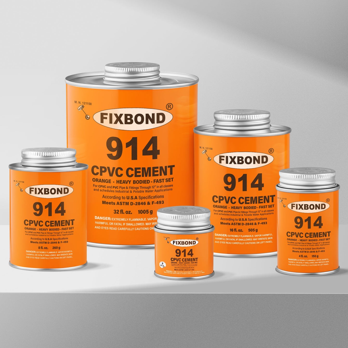 Orange Solvent Cement: FIXBOND 914